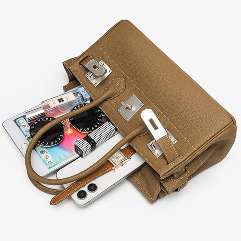 Luxury Top-Grain Leather Handbag for Women | Designer Everyday Tote
