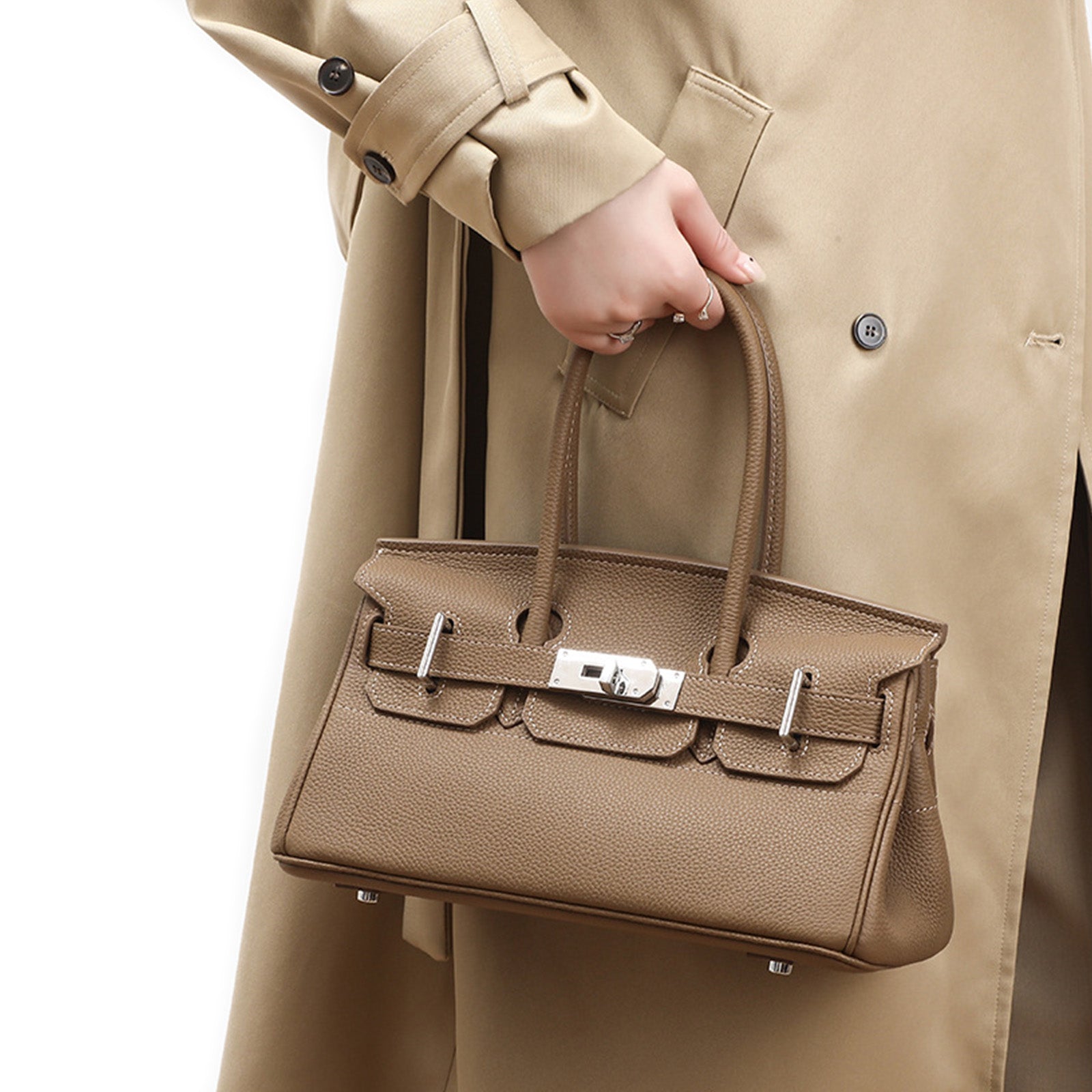 Luxury Top-Grain Leather Handbag for Women | Designer Everyday Tote