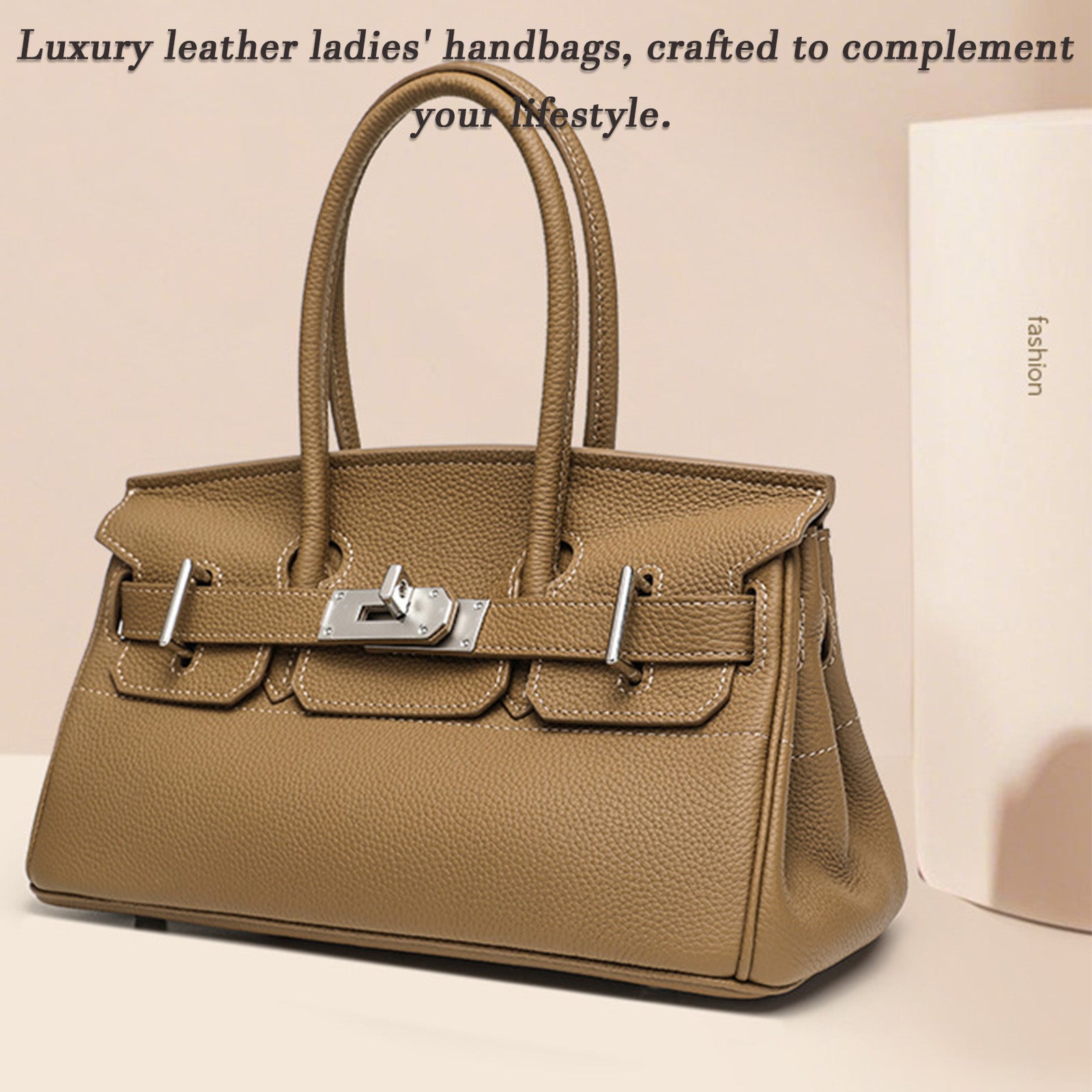 Luxury Top-Grain Leather Handbag for Women | Designer Everyday Tote