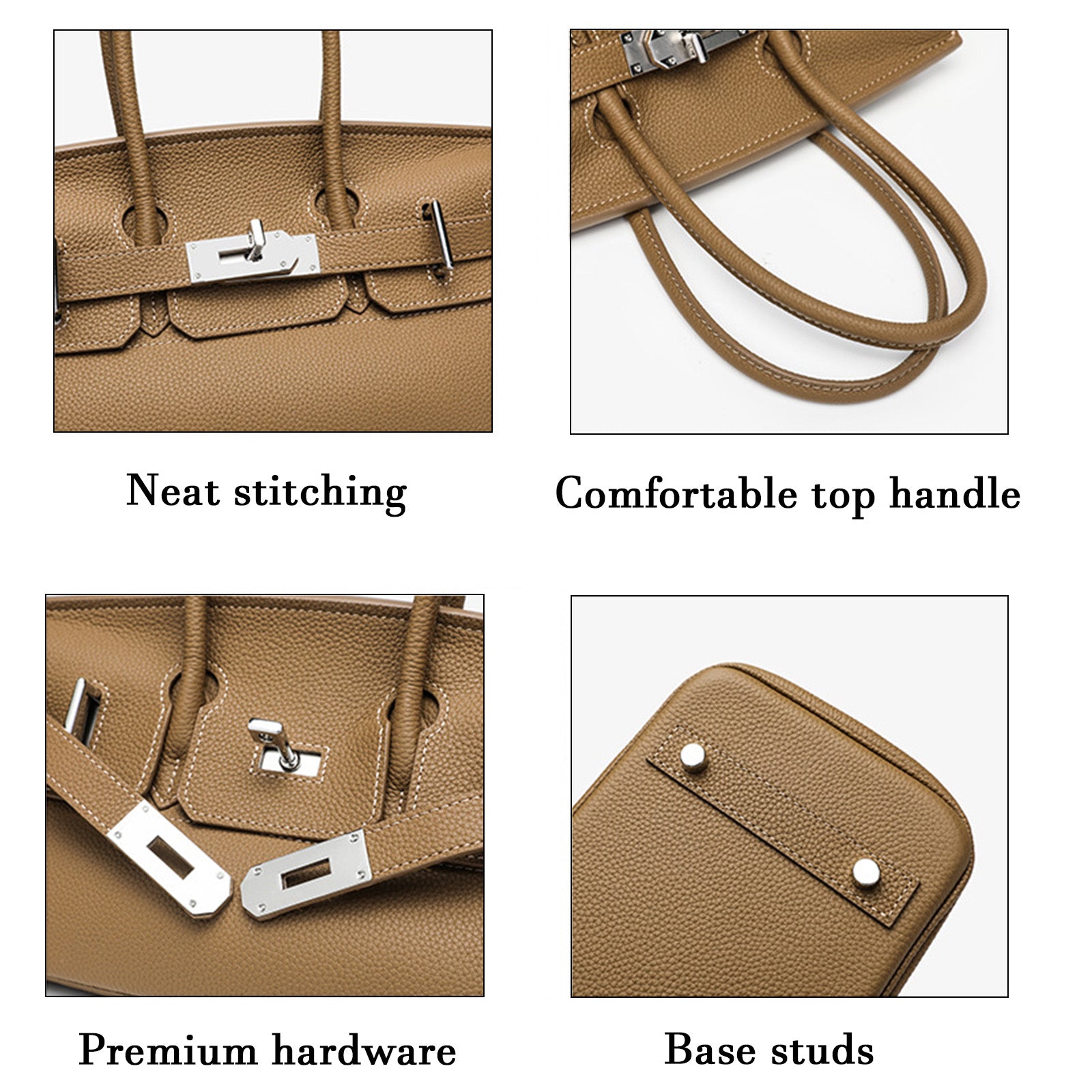 Luxury Top-Grain Leather Handbag for Women | Designer Everyday Tote