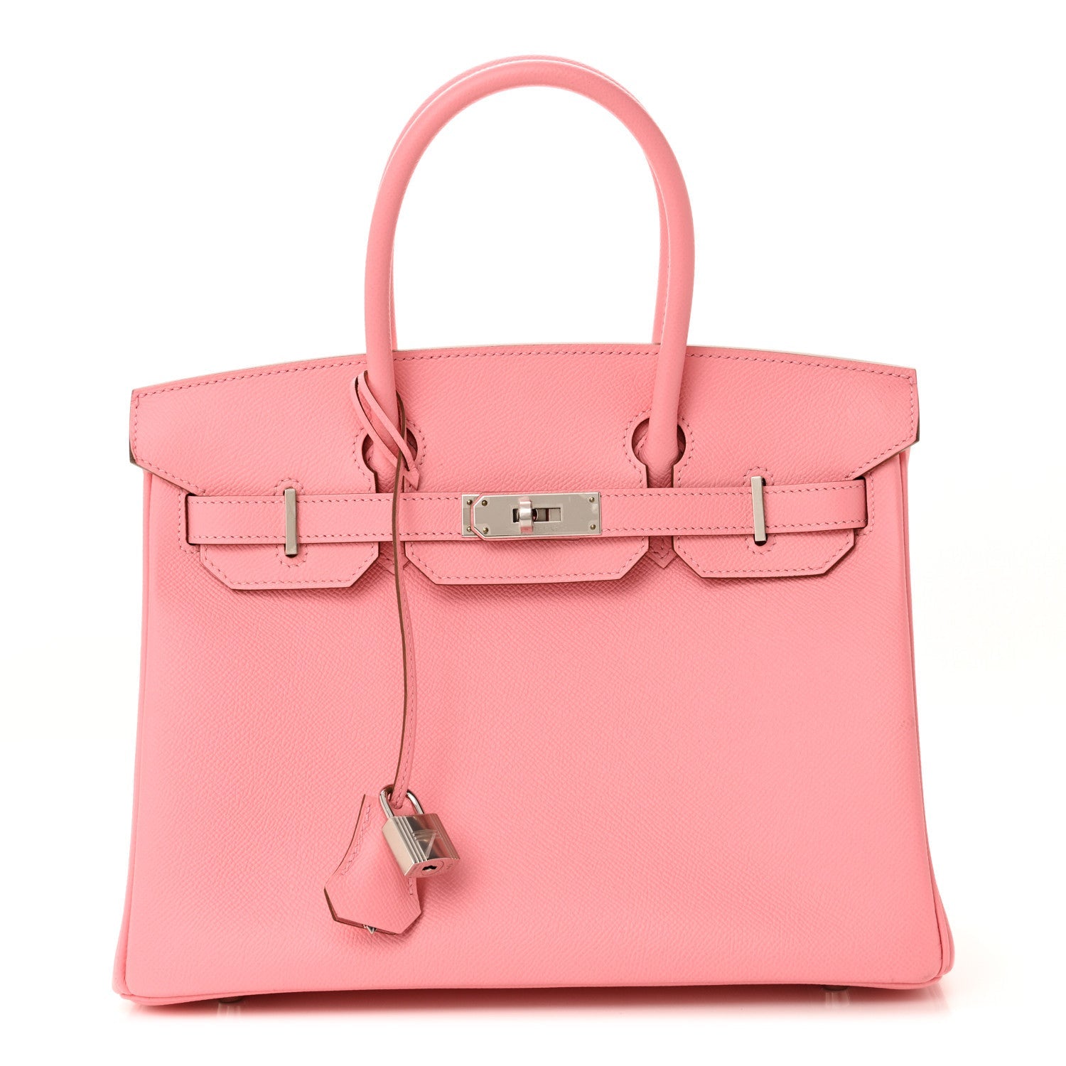 Pink Luxury Leather Handbag for Women | Pre-Owned Refined Tote