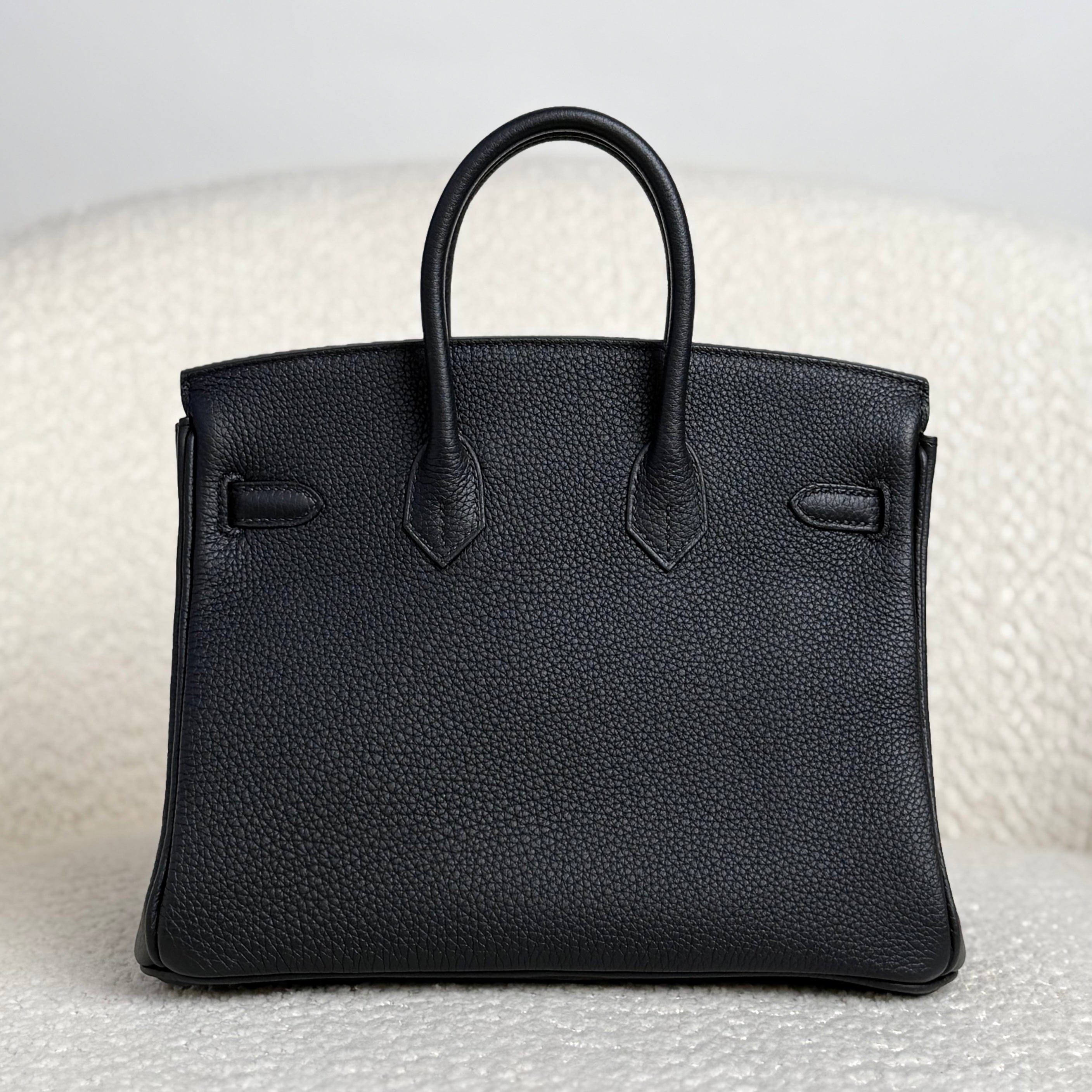 Black Leather Handbag for Women | Timeless Structured Tote