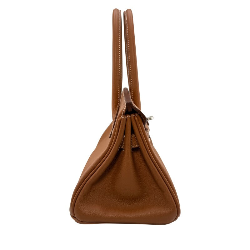 Luxury Leather Handbag | Grain Cowhide Leather | Caramel Brown