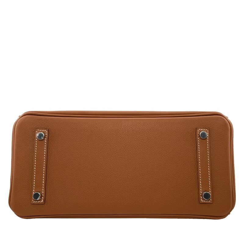 Luxury Leather Handbag | Grain Cowhide Leather | Caramel Brown