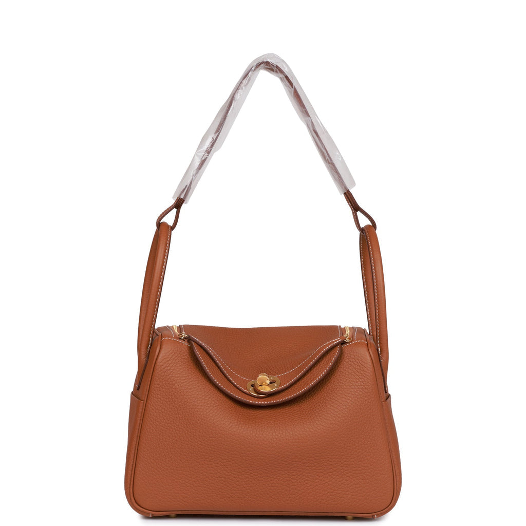 Luxury Designer Leather Shoulder Bag 26cm | Classic Saddle Brown Pebbled Genuine Leather