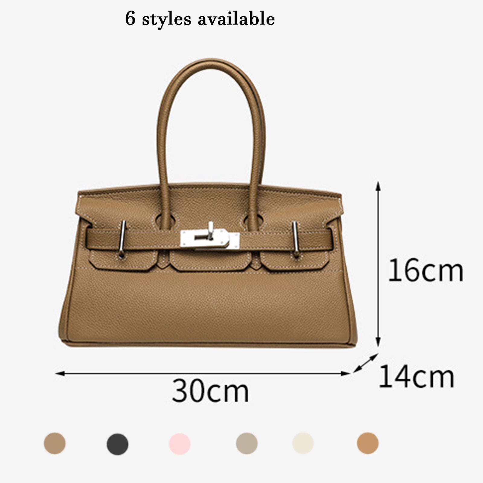 Luxury Top-Grain Leather Handbag for Women | Designer Everyday Tote